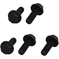 sourcing map 10 Pcs M12x35mm grado 10.9 40cr hexagonal brida serrada brida tornillo tornillos
