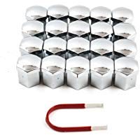 DIYI Alto Quaility 20&nbsp;pcs Coche Rueda Perno Tuerca Cabeza Cap Covers Protectores de 17&nbsp;mm Hexagonal (Cromo Plateado)