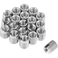 Hilitand 20 Tuercas de Rosca autoroscantes M3 x 6 mm con Rosca de Acero Inoxidable para reparaci&oacute;n helicoidal.