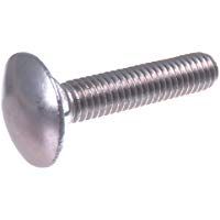 Perno de carruaje SECCARO M6 x 30 mm, acero inoxidable V2A VA A2, DIN 603 / ISO 8677, cabeza redonda con cuello cuadrado, 20 piezas