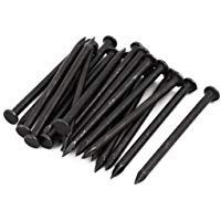 sourcing map Punta De Acero De Carbono De 3 Pulgadas De Longitud Punta De Clavo Cemento Negro 20Pcs