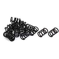 sourcing map Muelles de compresi&oacute;n negro 20 piezas de 1.2mm alambre diametro 9 mm de di&aacute;metro exterior de 15 mm de largo