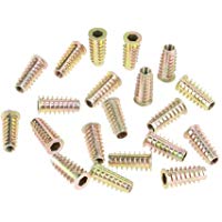 M6 * 25mm Tipo de Tuercas Roscadas Cabeza de Accionamiento Hexagonal Alambre de Aleaci&oacute;n de Zinc Tornillo Hexagonal Tornillo Para Inserto de Madera Surtido Kit 20 Unids