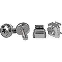 StarTech.com CABSCREWM5 - Paquete de 50 Tornillos y Tuercas enjauladas para Armario de servidores Rack