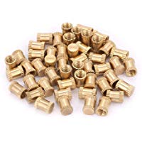 B Tipo M4 Partes integradas cerradas con tuerca moleteada de cobre para computadora Pl&aacute;stico el&eacute;ctrico el&eacute;ctrico automotriz Shell 4 mm(M4*6 * 5（50pcs）)