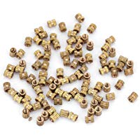 Kit de surtido de tuercas de inserci&oacute;n con rosca moleteada de lat&oacute;n con rosca M2.5(M2.5 * 4 * 3.5（100pcs）)