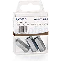 Cofan 00480825A manguitos hexagonales, M-8x25, Set de 4 Piezas
