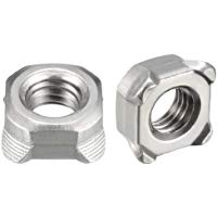 sourcing map Tuercas cuadradas m8 Acero al carbono Tuerca de soldadura de tornillo 20 piezas