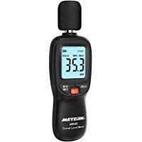 Medidor de Sonido,Meterk 30-130dB (A) LCD Digital Medidor de volumen de ruido Medidor de monitoreo de decibelios