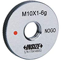INSIZE 4129-10GN - Anillo de rosca fina (clase 6, NOGO, ISO1502, M10 x 0,5 mm)
