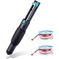 Herramientas de Soldador de 3 piezas, Lech&oacute;n de Soldadura, Bomba de Vac&iacute;o Desoldadora, Mecha Desoldadora (2.5 mm de Ancho, 1.5 m de Longitud) para la Eliminaci&oacute;n de Soldadura (ET004) ETEPON