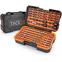 DNS02 TACKLIFE 42 Piezas Juegos de Puntas, 12 * Broca Helicoidal, 5 * Llave de Vasos, 24 * Puntas, 1 * Portapunta Magn&eacute;tica, para atornillador y taladro