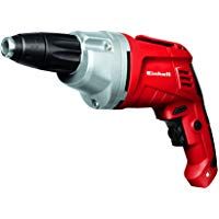 Einhell 4259905 Atornillador para paredes en seco, rotaci&oacute;n derecha/izquierda, 500 W, 230 V, color rojo y negro
