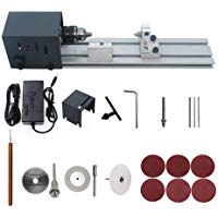 KKmoon Mini torno de pulir m&aacute;quina de pulir artesan&iacute;a de carpinter&iacute;a bricolaje herramienta rotativa universal conjunto