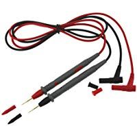 Uokoki PT1005 1000V 10A universal mult&iacute;metro digital de la sonda Cables de prueba Pin de punta de aguja multi probador del metro de cable de la sonda de alambre pluma de cable