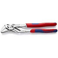 KNIPEX 86 05 250 Tenaza llave Alicates y juego de llaves en una sola herramienta cromado con fundas en dos componentes 250 mm