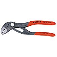 KNIPEX 87 01 125 Cobra Tenaza para bombas de aguamangos recubiertos de pl&aacute;stico, 125 mm