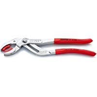 KNIPEX 81 13 250 Tenaza para tuber&iacute;as y racores para sifones, tubos de pl&aacute;stico y conectores cromado recubiertos de pl&aacute;stico antideslizante 250 mm