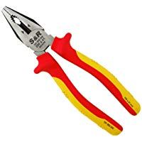 S&R Alicates para electrista universal 200mm VDE Serie 1000V. Alicate aleman profesional