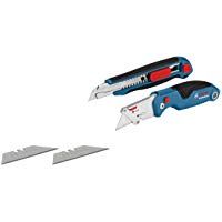 Bosch Professional - Set de corte 2 unidades navaja y c&uacute;ter (4 cuchillas)