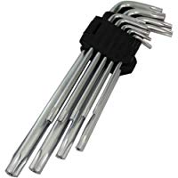 AERZETIX: Juego de llaves macho largas Security Torx &Ograve;10 &Ograve;15 &Ograve;20 &Ograve;25 &Ograve;27 &Ograve;30 &Ograve;40 &Ograve;45 &Ograve;50 8-18cm C17096