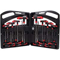 CCLIFE llaves Allen hexagonales con mango en T juego de llaves Torx Juego con mango en T juego de Destornilladores torx