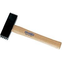 AUSONIA - 45180 MARTILLO TIPO BUJARDA CON MANGO DE 1000 GR CON CABEZA FORJADA EN ACERO C45 TEMPLADO POR INDUCCI&Oacute;N Y PINTADO CON POLVO EP&Oacute;XICO CON MANGO DE MADERA DE 27 CM