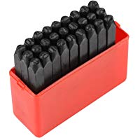 Acero Al Carbono 3 Mm Sello De Sellos De Acero Alfabeto/N&uacute;meros Al Metal Sello Kit De Herramientas Artesanales Con Caja(letter)