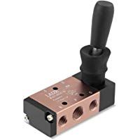 5&nbsp;way 2&nbsp;posici&oacute;n aire solenoide valor puerto 1/4&nbsp;"PT Aire neum&aacute;tico con palanca de mano v&aacute;lvula palanca de mano Manual Control