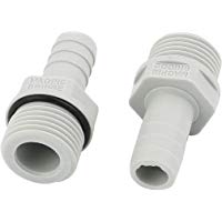 DULALA Conector de Manguera 2 Piezas 1/2 BSP Rosca Macho Adaptador de tuber&iacute;a a 12 mm Adaptador de Cola de Manguera de leng&uuml;eta