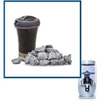 Nikken - Cartucho de filtro Waterfall y piedras minerales 13845 + 13846, repuesto avanzado para filtro del sistema purificador de agua Gravity 1384, piezas del sistema de agua PiMag, agua limpia y filtrada