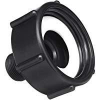 Cutowin - Adaptador de Manguera de Jard&iacute;n para dep&oacute;sito de Agua IBC de 1000 l, 60 mm, 2 Unidades