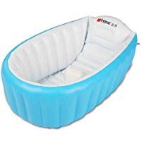 Intime Inflable Beb&eacute; Ba&ntilde;era, Ducha Del Beb&eacute; Ni&ntilde;os De Hidromasaje (Para 0-3 A&ntilde;os), Azul