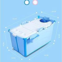 Esperanzaxu Ba&ntilde;era Plegable Pl&aacute;stico Ba&ntilde;era Port&aacute;til Ba&ntilde;era De Remojo Inicio SPA Cubo De Ducha For Beb&eacute;/Adulto, 91x50x53cm
