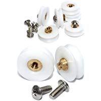 Rodamientos Mampara Ducha Rueda Mampara Ducha 23mm Rodamientos Puertas Correderas Rodillos Mampara Ducha 17mm Ruedas Mampara Ducha R23 e Tornillos 8 uds