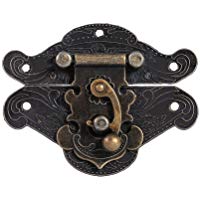 GLOGLOW Antiguo retro decorativo cerrojo Cerrojo pechera placa de bloqueo para caja de joyer&iacute;a de madera del gabinete joyero caja de regalo de la vendimia decorativo