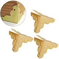 Haofy 12 Piezas Protector de Esquina de Metal en Forma de Tri&aacute;ngulo para Decorativo de Caja Protector de Cubierta