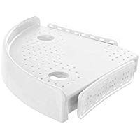 Snap Up Corner Shelf tri&aacute;ngulo Bathroom Wall Corner mount Storage Holder rack NON-MARKING Shelf with hooks Easy to install