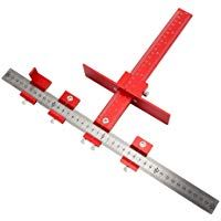 Symboat Outil de gabarit de per&ccedil;age de trous Ensemble de perceuse de guide de perceuse amovible Outils de per&ccedil;age de bois