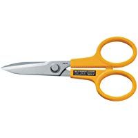 Olfa 505101 Tijera multiusos con cuchillas dentadas de acero inoxidable de 140 mm.