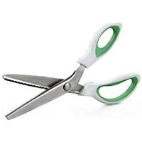 fitTek Tijera verde formas bordes dentada Zig Zag artesan&iacute;a inoxidable profesional