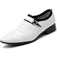Zapatos Vestir Hombre Oxford Cuero Derby Traje Casual Fiesta Punta Boda Comodos Casuales Negocios Formales Moda Calzado Blanco Negros Marron 38-48