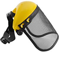 Casco de registro - Casco de seguridad Sombrero con protecci&oacute;n de protecci&oacute;n facial completa M&aacute;scara de seguridad Visera de malla ajustable para sierra de cadena Jardiner&iacute;a Desbrozadora Forestal