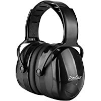 ProCase Orejera Anti Ruido, Protector Auditivo SNR 36 dB para Tirador con Diadema Ajustable Anti Torsi&oacute;n, Casco de O&iacute;do Profesional Cancelaci&oacute;n de Ruido para Cazador -Negro