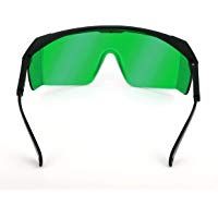Funnyrunstore Lentes de Seguridad l&aacute;ser para Violeta/Azul 200-450/800-2000nm Absorci&oacute;n Gafas Protectoras Redondas Gafas de protecci&oacute;n l&aacute;ser Gafas (Verde)
