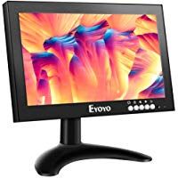 Eyoyo 8 Pulgadas IPS Monitor, 1280x720 16:9 HDMI Pantalla de Carcasa Met&aacute;lica con Control Remoto& Soporte de Pared & Entrada de HDMI/VGA/AV/BNC para PC,CCTV,C&aacute;mara de seguridad,Raspberry pi