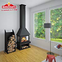CHIMENA DE LE&Ntilde;A BRONPI MODELO HUESCA