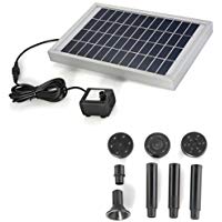 Bomba Agua Panel Energ&iacute;a Solar para Fuente Estanque 12V 380L/H
