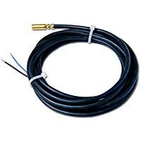 Sonda de temperatura PT1000 cable silicona. Sensor del captador