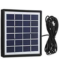 EleLight Panel Solar con Cable de Salida de 3M, Sistema de Bombillas LED Sistema de Alimentaci&oacute;n Solar Exterior para Dispositivos Inteligentes